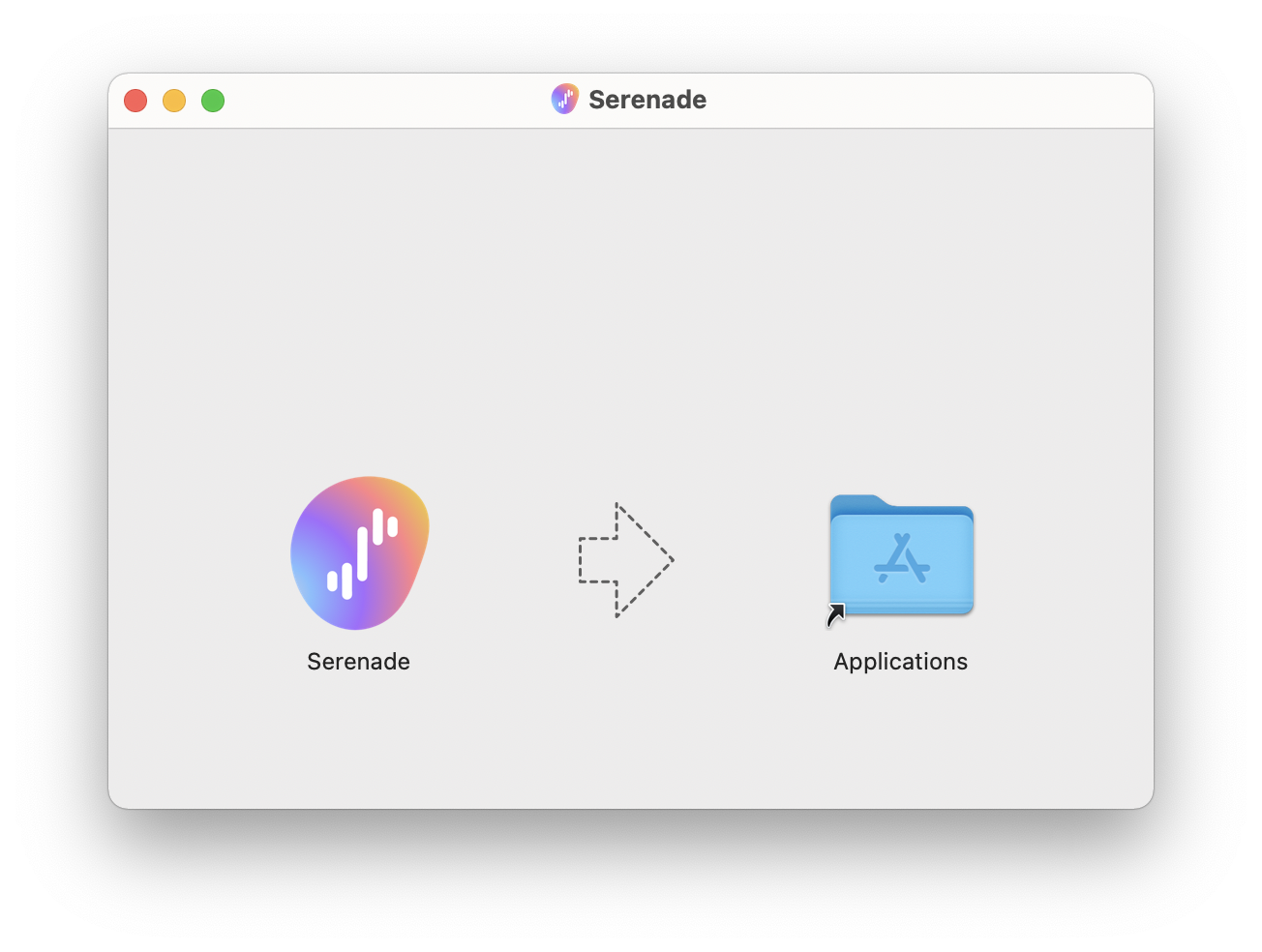 macOS Finder window with Serenade